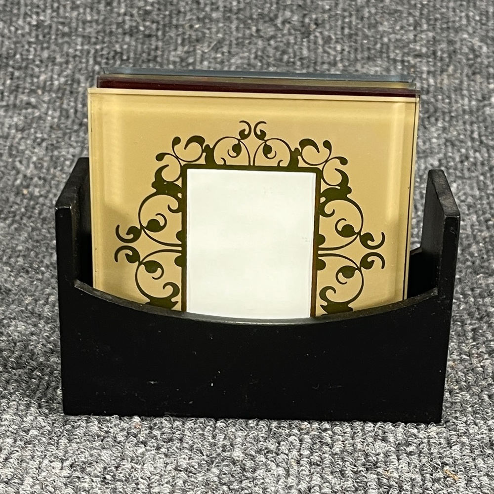 *Set of 4 Glass Picture Frame Coaster